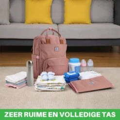 Brisby Slijtvaste Luiertas – Verzorgingstas – Met Buggymontage - Roze -Bekend Babyproducten Winkel 1200x1200 718
