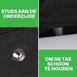 Brisby Slijtvaste Luiertas - Verzorgingstas Groot -Zwart - Inclusief Verschoonmatje - Isoleervakken - Fopspeen Houder - Makkelijk Te Bevestigen Aan De Kinderwagen -Bekend Babyproducten Winkel 1200x1200 720