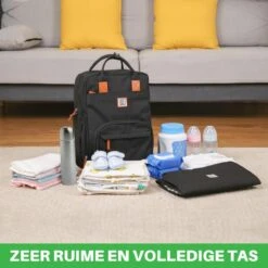 Brisby Slijtvaste Luiertas – Verzorgingstas – Met Buggymontage - Zwart -Bekend Babyproducten Winkel 1200x1200 728