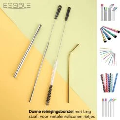 ESSIBLE Flessenborstel - Flessenrager - Schoonmaakborstel - Flessenreiniger - 5 Stuks - Kras- En BPA Vrij - Geschikt Voor Alle Oppervlakken - Zwart -Bekend Babyproducten Winkel 1200x1200 74