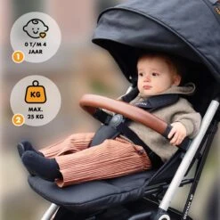 Deryan Luxe XP Buggy XL - Compact Lichtgewicht - Zwart - Aluminium Frame -Bekend Babyproducten Winkel 1200x1200 796