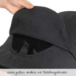 Hauck UpTown Buggy - Met één Hand Opvouwbaar - Zwart -Bekend Babyproducten Winkel 1200x1200 804