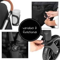 Hauck UpTown Buggy - Met één Hand Opvouwbaar - Zwart -Bekend Babyproducten Winkel 1200x1200 805