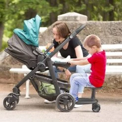 Merkloos Happyment® Universeel Meerijdplankje - Met Zitting - Voor Kinderwagen - Buggyboard - Zwart -Bekend Babyproducten Winkel 1200x1200 924