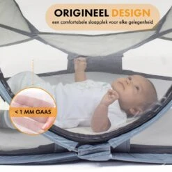 Deryan Baby Luxe Campingbedje – Inclusief Zelfopblaasbare Matras - Cream -Bekend Babyproducten Winkel 1200x1200 979