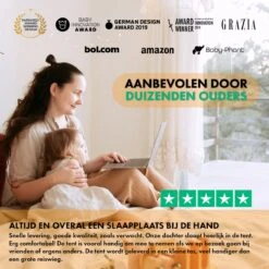 Deryan Baby Luxe Campingbedje – Inclusief Zelfopblaasbare Matras - Cream -Bekend Babyproducten Winkel 1200x1200 981