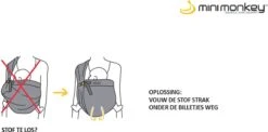 Minimonkey Mini Sling Draagzak - Zwart -Bekend Babyproducten Winkel 1200x591 2