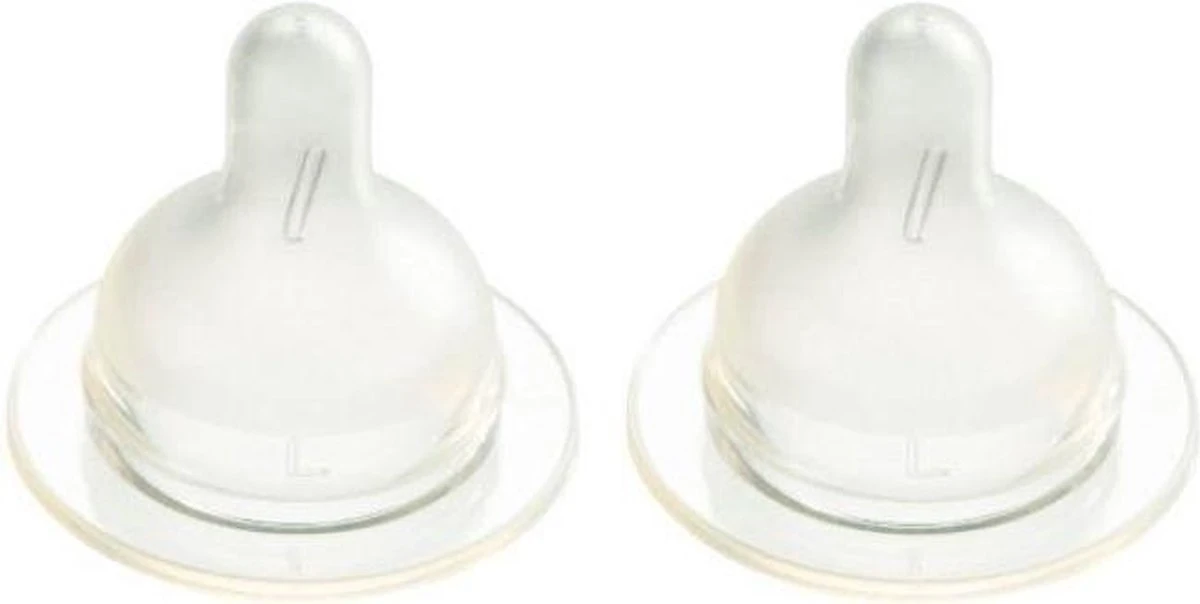 Difrax Flessenspeen Wide Voor Brede Babyflessen - Maat Large - 2 Stuks 3 Difrax Flessenspeen Wide Voor Brede Babyflessen - Maat Large - 2 Stuks