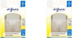 Difrax Flessenspeen Natural - Medium - 4 Stuks -Bekend Babyproducten Winkel 1200x625