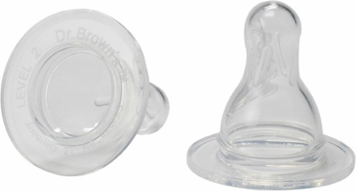 Dr. Brown's Fles Speen Standaard - Fase 2 - 2 Stuks 4 Dr. Brown's Fles Speen Standaard - Fase 2 - 2 Stuks - Afbeelding 2
