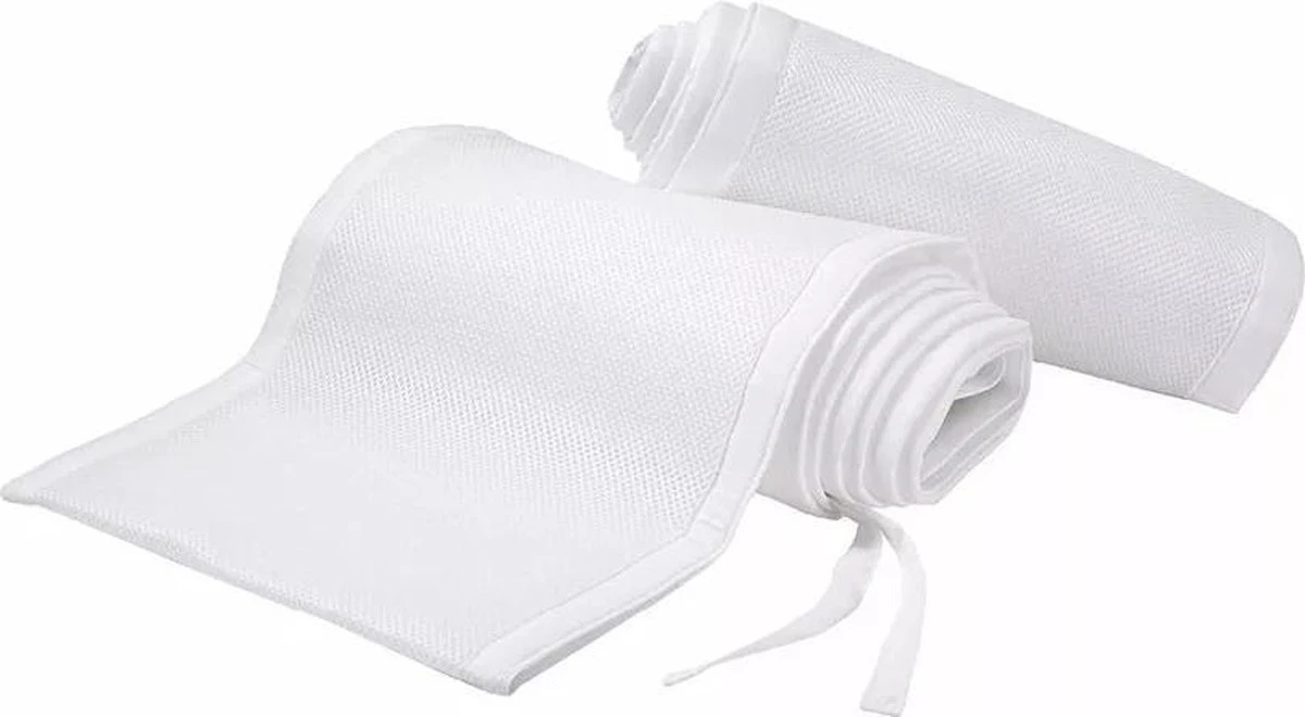 Buxibo - Baby Bed Omrander - Bedbumper - Hoofdbeschermer - Set Van 2 - 340x30cm & 160x30cm 17 Buxibo - Baby Bed Omrander - Bedbumper - Hoofdbeschermer - Set Van 2 - 340x30cm & 160x30cm - Afbeelding 15
