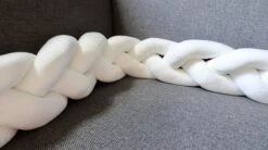 Baby Bed Bumper Gevlochten, Boxomrander, Hoofdbeschermer, Bedbumper,boxrand (2 Meter) Van Baby-slofje.nl Wit -Bekend Babyproducten Winkel 1200x670 4