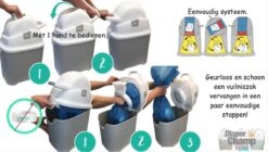 DiaperChamp ONE - Soft Silver - Standaard Luieremmer 33 DiaperChamp ONE - Soft Silver - Standaard Luieremmer -Bekend Babyproducten Winkel 1200x678 3