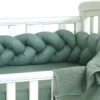 MamaLoes Amy Pure Stonegreen 210 Cm Braided Bedbumper 80122 1 MamaLoes Amy Pure Stonegreen 210 Cm Braided Bedbumper 80122 -Bekend Babyproducten Winkel 1200x685 2