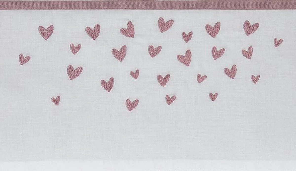 Meyco Hearts Ledikant Laken - Lilac - 100x150cm 4 Meyco Hearts Ledikant Laken - Lilac - 100x150cm - Afbeelding 2