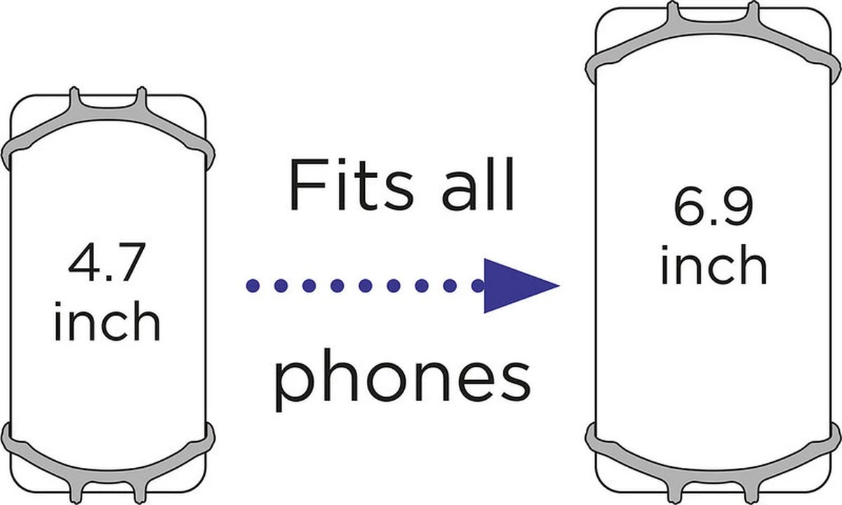 Dooky Telefoonhouder Smartphone Telefoon Houder 360* Rotatie Universeel Kinderwagen Fiets Zwart 12 Dooky Telefoonhouder Smartphone Telefoon Houder 360* Rotatie Universeel Kinderwagen Fiets Zwart - Afbeelding 10