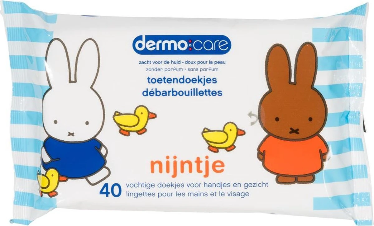 Dermo Care Nijntje Toetendoekjes – Roze – 10 X 40 Stuks 4 Dermo Care Nijntje Toetendoekjes – Roze – 10 X 40 Stuks - Afbeelding 2