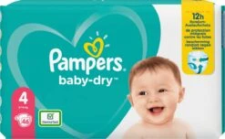 Pampers® Pampers Baby-Dry Maat 4, 46 Luiers, Tot 12 Uur Bescherming, 9-14kg -Bekend Babyproducten Winkel 1200x740 1