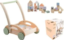 Jouéco® - The Wildies Family Loopauto Met Blokken -Bekend Babyproducten Winkel 1200x763