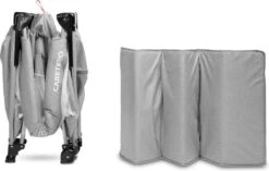 Caretero - Reisbedje Met Nachtkastje Esti Grijs -Bekend Babyproducten Winkel 1200x765 2