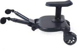 Merkloos Meerijdplankje - Kinderwagen - Buggy - KANT EN KLAAR - Al In Elkaar Gezet! - Met Zitje Voor Uw Kind - Zwart -Bekend Babyproducten Winkel 1200x782