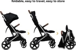 Deryan Luxe XP Buggy XL - Compact Lichtgewicht - Zwart - Aluminium Frame -Bekend Babyproducten Winkel 1200x795 4