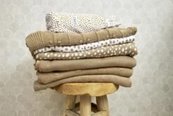 Meyco Wiegdeken Knit Basic - Taupe - 75x100cm -Bekend Babyproducten Winkel 1200x800 384