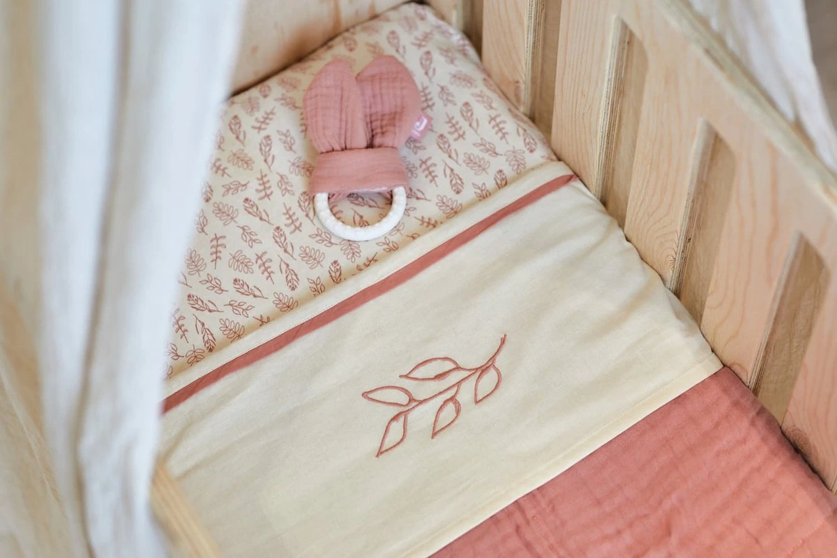 Jollein Baby Hoeslaken Ledikant Jersey 60x120cm - Meadow - Chestnut 10 Jollein Baby Hoeslaken Ledikant Jersey 60x120cm - Meadow - Chestnut - Afbeelding 8