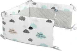 Sensillo Baby Bedbumper - Bedomrander - Anti Stootrand Ledikant - Bed Zijbeschermers - 180x30cm - Grijze Wolkjes 13 Sensillo Baby Bedbumper - Bedomrander - Anti Stootrand Ledikant - Bed Zijbeschermers - 180x30cm - Grijze Wolkjes -Bekend Babyproducten Winkel 1200x800 424