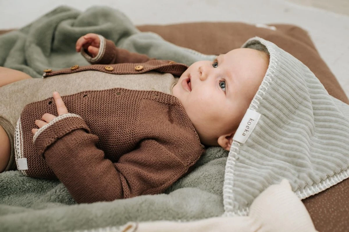 Koeka Omslagdoek Baby Teddy Vik - Groen 7 Koeka Omslagdoek Baby Teddy Vik - Groen - Afbeelding 5