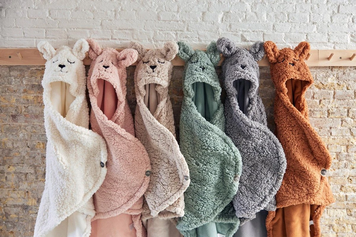 Jollein Wikkeldeken Bunny 100x105cm - Caramel 12 Jollein Wikkeldeken Bunny 100x105cm - Caramel - Afbeelding 10