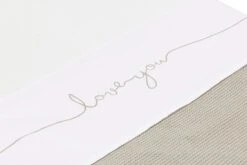 Jollein Baby Laken Wieg 75x100cm Love You - Nougat -Bekend Babyproducten Winkel 1200x800 528