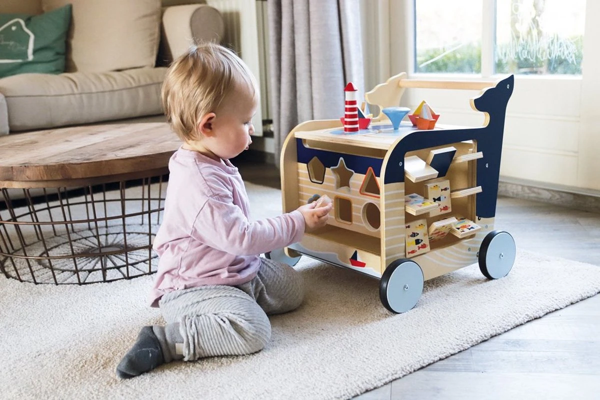 Baby Walvis Loopwagen - Houten Speelgoed Vanaf 1 Jaar 13 Baby Walvis Loopwagen - Houten Speelgoed Vanaf 1 Jaar - Afbeelding 11