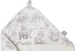 Jollein Badcape 75x75cm Pimpelmees - Forest Animals -Bekend Babyproducten Winkel 1200x821