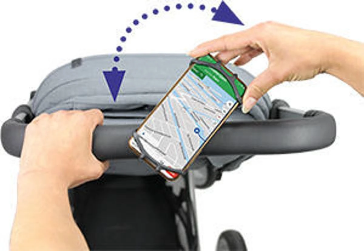 Dooky Telefoonhouder Smartphone Telefoon Houder 360* Rotatie Universeel Kinderwagen Fiets Zwart 7 Dooky Telefoonhouder Smartphone Telefoon Houder 360* Rotatie Universeel Kinderwagen Fiets Zwart - Afbeelding 5