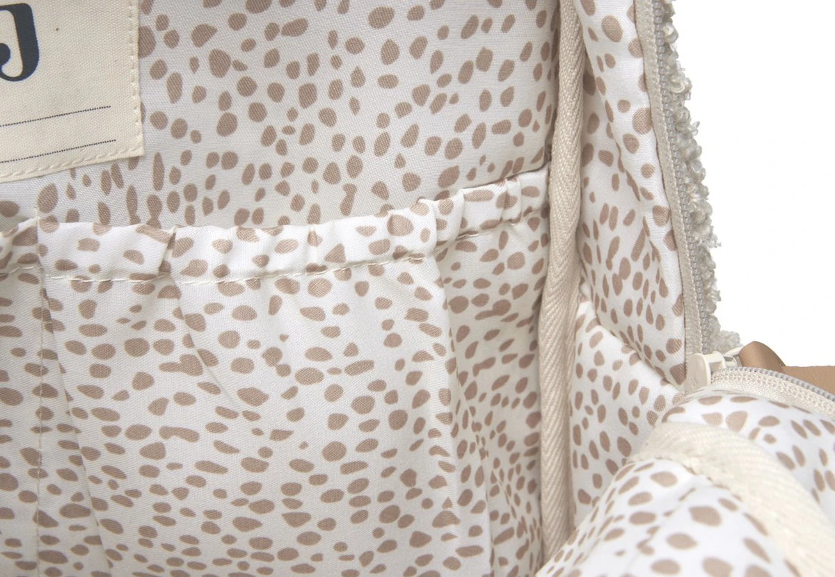 Jollein Luiertas Rugzak Boucle - Naturel 11 Jollein Luiertas Rugzak Boucle - Naturel - Afbeelding 9