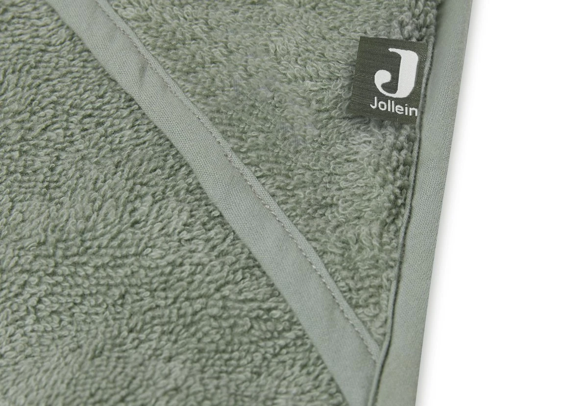 Jollein Badcape Badstof 75x75cm - Ash Green 15 Jollein Badcape Badstof 75x75cm - Ash Green - Afbeelding 13