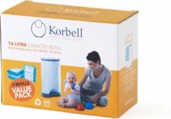 Korbell Luieremmer Navulling - 15L Zak - 3 Stuks -Bekend Babyproducten Winkel 1200x835 3