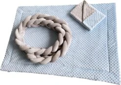 IL BAMBINI Gevlochten Baby Bed Bumper Treccia - Bedomrander - Box Omrander - Hoofdbeschermer - Boxrand - Bedbumper - Stootrand - Boxomrander - (3 Meter) Grijs -Bekend Babyproducten Winkel 1200x847 3