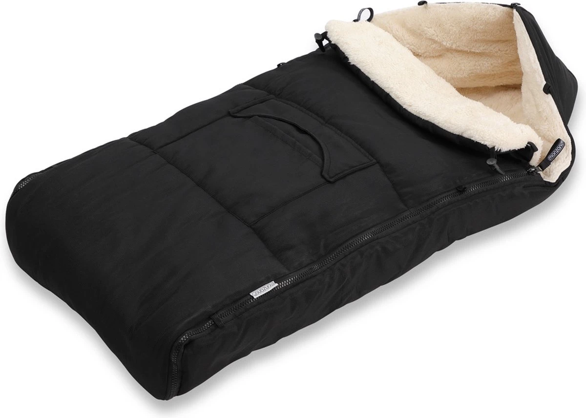 Monzana Kinderwagen Voetenzak Zwart | Teddy | Maxi-Cosi 3 Monzana Kinderwagen Voetenzak Zwart | Teddy | Maxi-Cosi