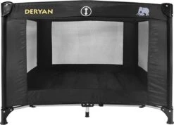 Deryan Kinderbox - Inklapbare Box - 100x100cm - Zwart -Bekend Babyproducten Winkel 1200x865