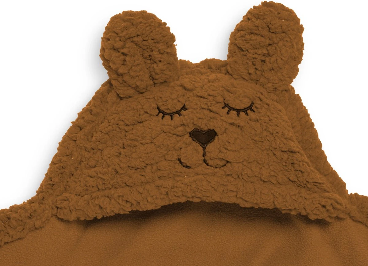 Jollein Wikkeldeken Bunny 100x105cm - Caramel 8 Jollein Wikkeldeken Bunny 100x105cm - Caramel - Afbeelding 6