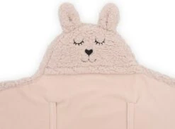 Jollein Wikkeldeken Bunny 100x105cm - Pale Pink -Bekend Babyproducten Winkel 1200x884