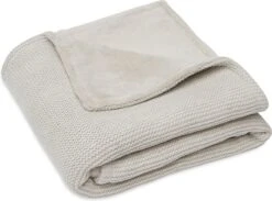 Jollein Baby Deken Wieg 75x100cm Basic Knit - Nougat/Fleece -Bekend Babyproducten Winkel 1200x890 4