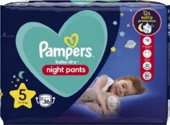 Pampers® Pampers - Night Pants - Maat 5 - Mega Pack - 72 Luierbroekjes -Bekend Babyproducten Winkel 1200x891 3