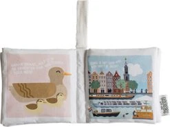 Zacht Babyboekje Amsterdam - 100% Katoen - Fairly Made - In Mooie Geschenkverpakking - Duurzaam En Origineel Kraamcadeau -Bekend Babyproducten Winkel 1200x898