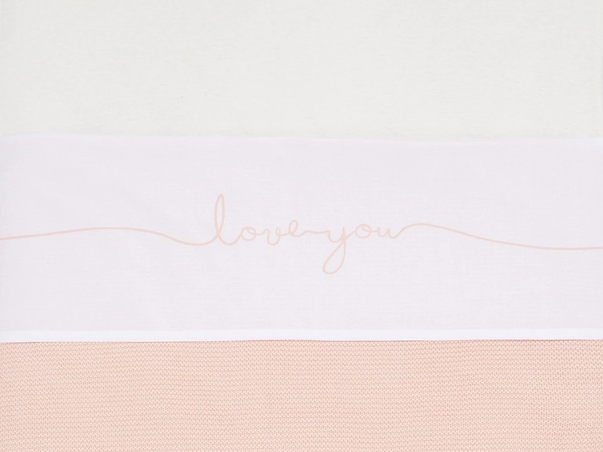 Jollein Baby Laken Ledikant 120x150cm Love You - Pale Pink 12 Jollein Baby Laken Ledikant 120x150cm Love You - Pale Pink - Afbeelding 10