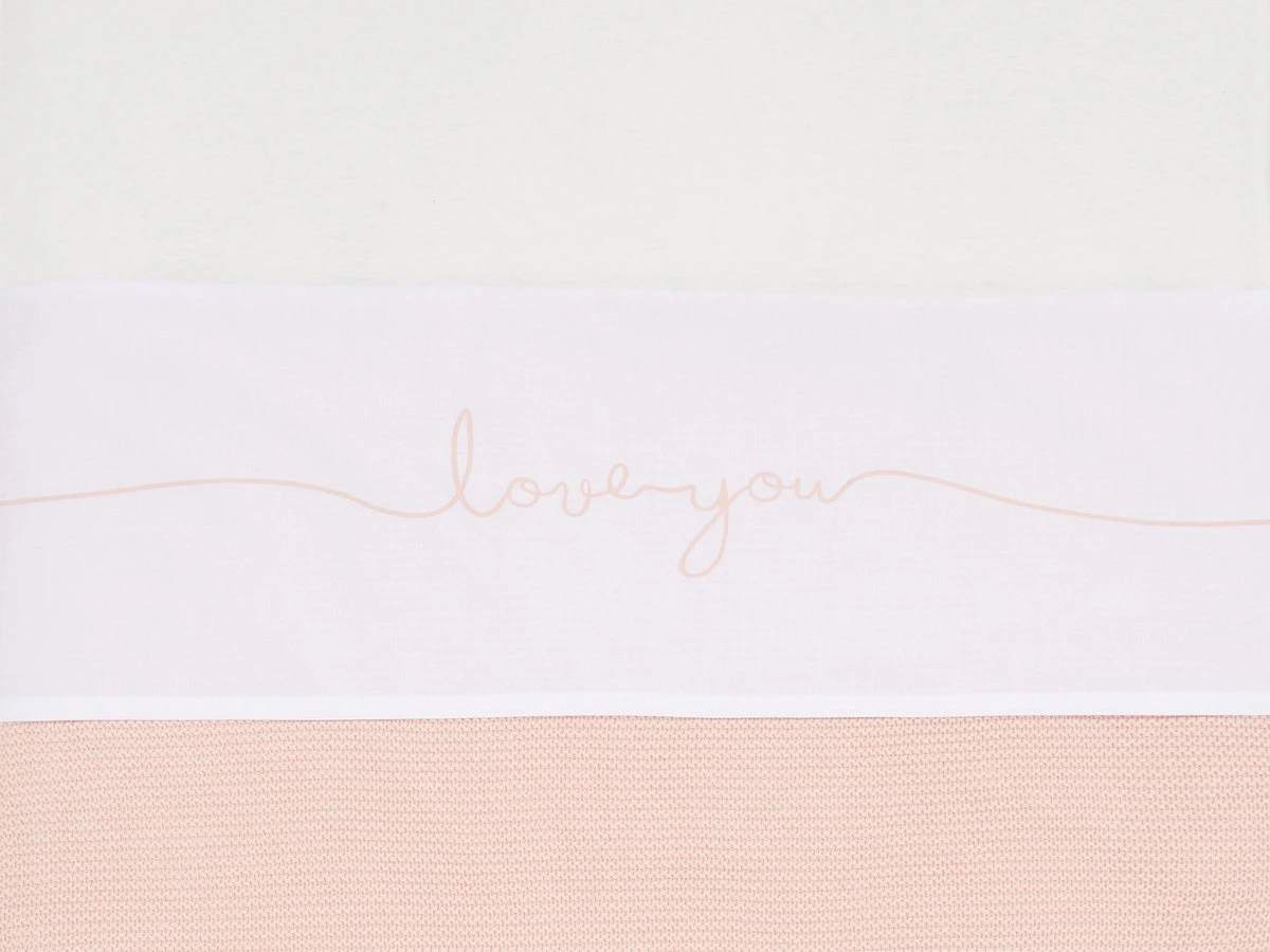 Jollein Baby Laken Ledikant 120x150cm Love You - Pale Pink 14 Jollein Baby Laken Ledikant 120x150cm Love You - Pale Pink - Afbeelding 12