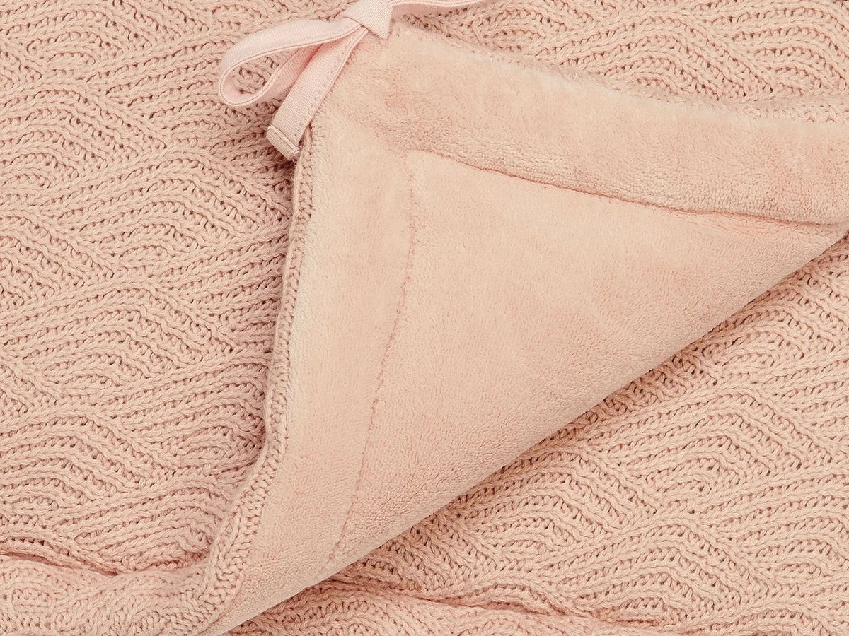 Jollein Bedomrander River Knit 180x35cm - Pale Pink 9 Jollein Bedomrander River Knit 180x35cm - Pale Pink - Afbeelding 7