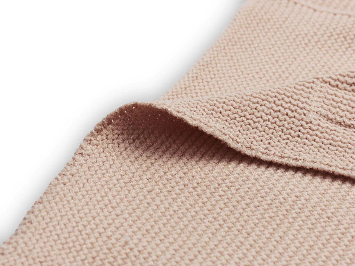 Jollein Baby Deken Ledikant Basic Knit 100x150cm - Pale Pink 7 Jollein Baby Deken Ledikant Basic Knit 100x150cm - Pale Pink - Afbeelding 5